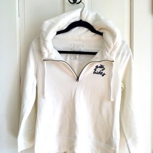 NWOT beautiful soft Gilly Hicks white hoodie